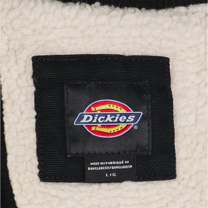 DICKIES DUCK LINED VEST STONEWASHED BLACK