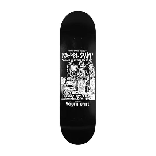 KING NAKEL SMITH BLACK FLYER DECK 8.25