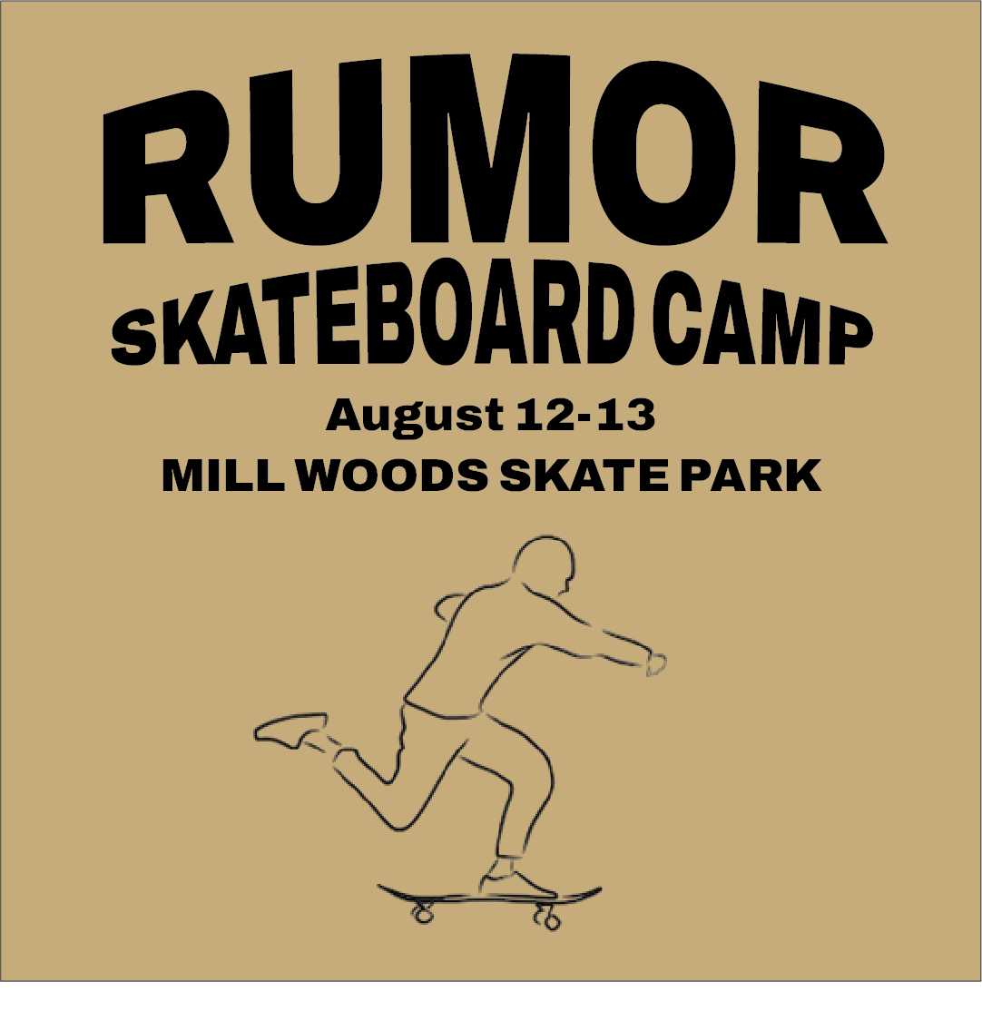 2026 MILL WOODS SKATEBOARD CAMP (AUGUST 12th-13th)