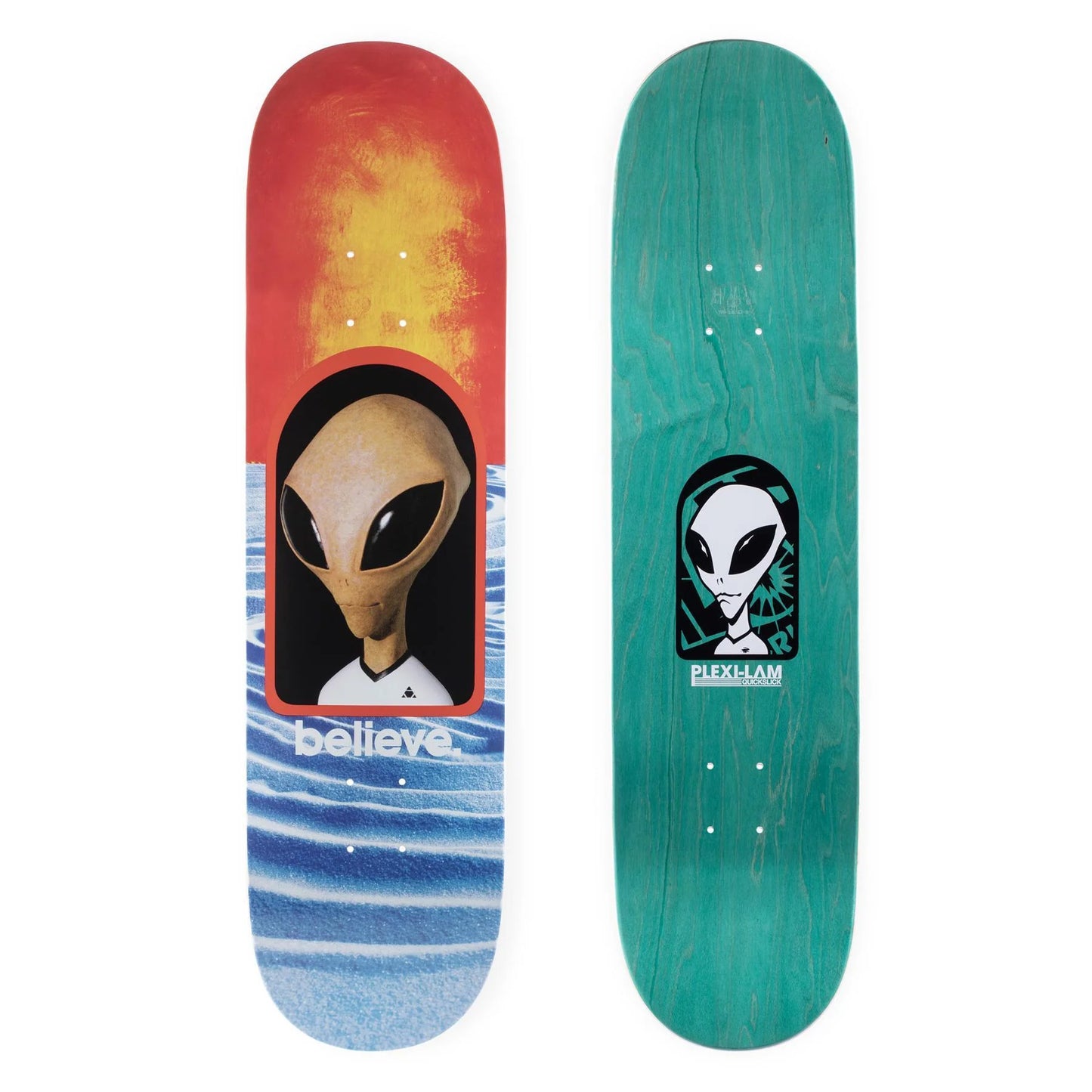 ALIEN WORKSHOP BELIEVE REALITY PLEXI LAM DECK 8.25