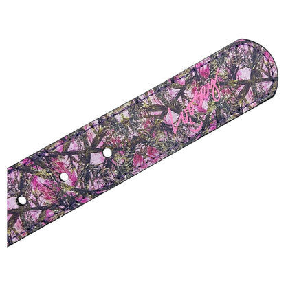LOOSEY PREMIUM CAMO PINK STUD BELT