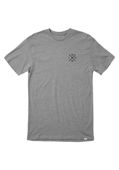 NIXON SPOT TEE DARK HEATHER GREY