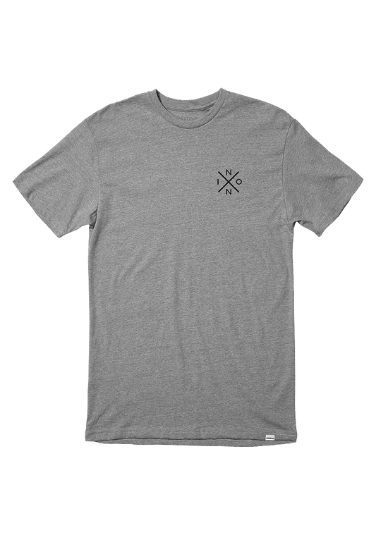 NIXON SPOT TEE DARK HEATHER GREY