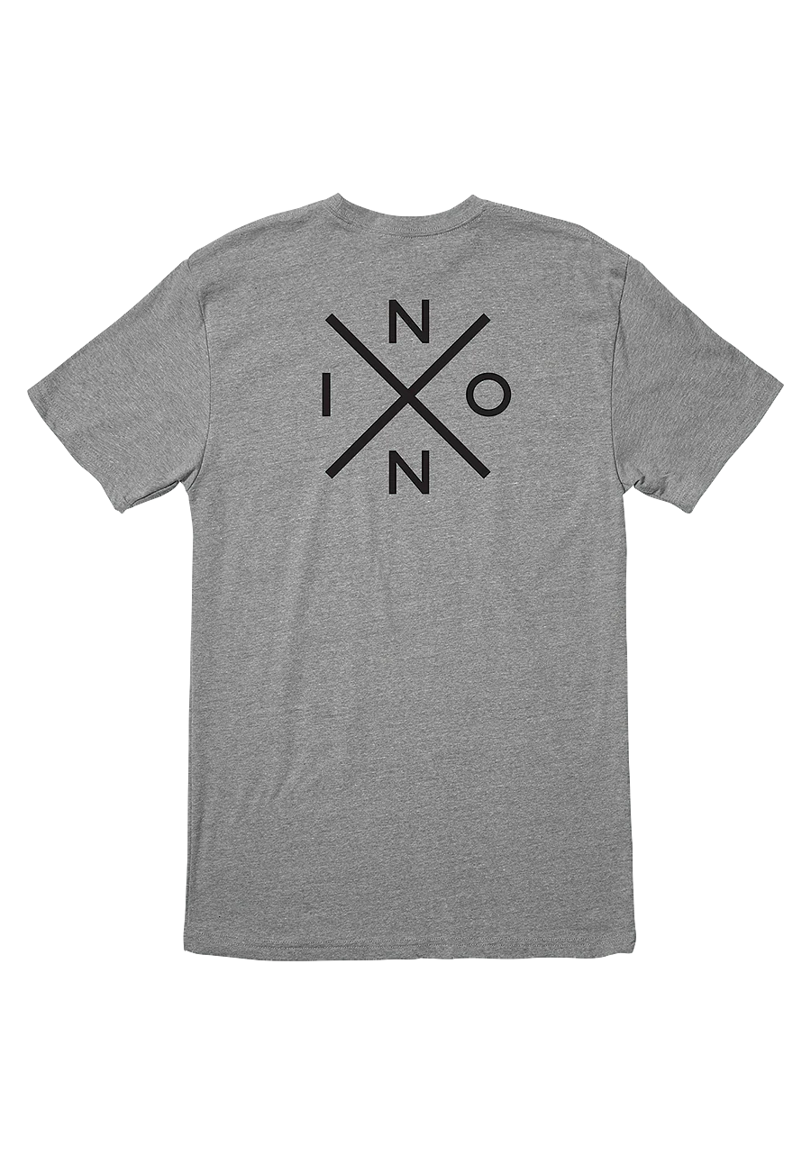 NIXON SPOT TEE DARK HEATHER GREY