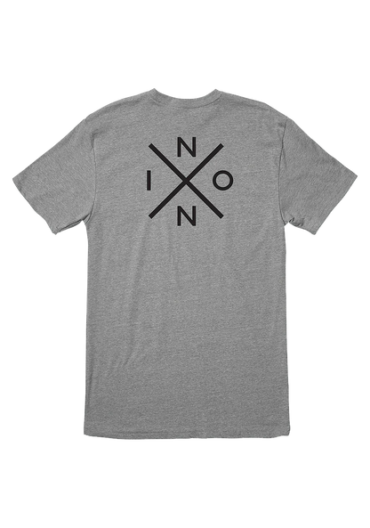 NIXON SPOT TEE DARK HEATHER GREY