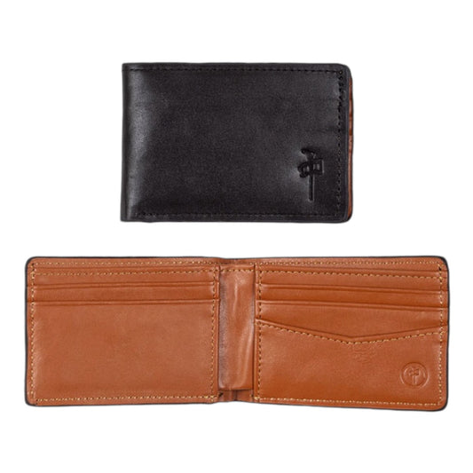 RDS WALLET GENUINE LEATHER BLACK TAN