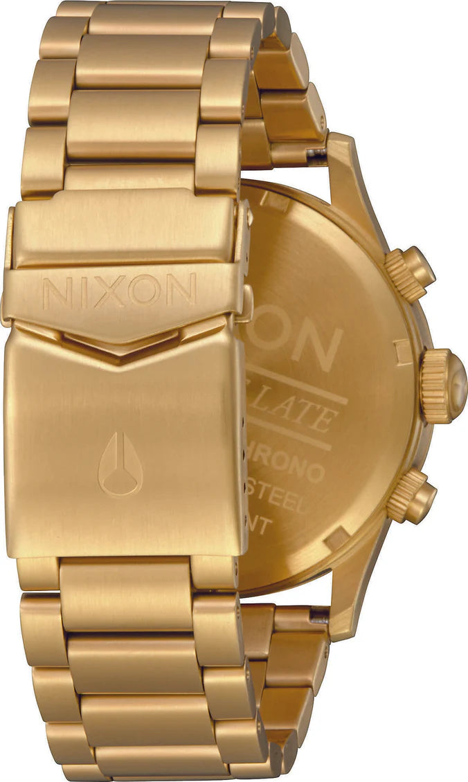 NIXON SENTRY CHRONO V1 WATCH ALL GOLD