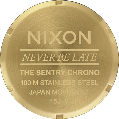 NIXON SENTRY CHRONO V1 WATCH ALL GOLD