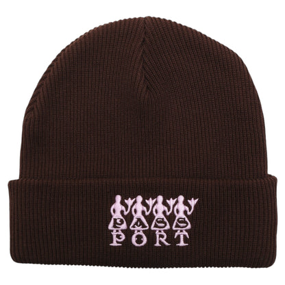 PASSPORT 4 FLOWERS ORGANIC COTTON BEANIE CHOCOLATE