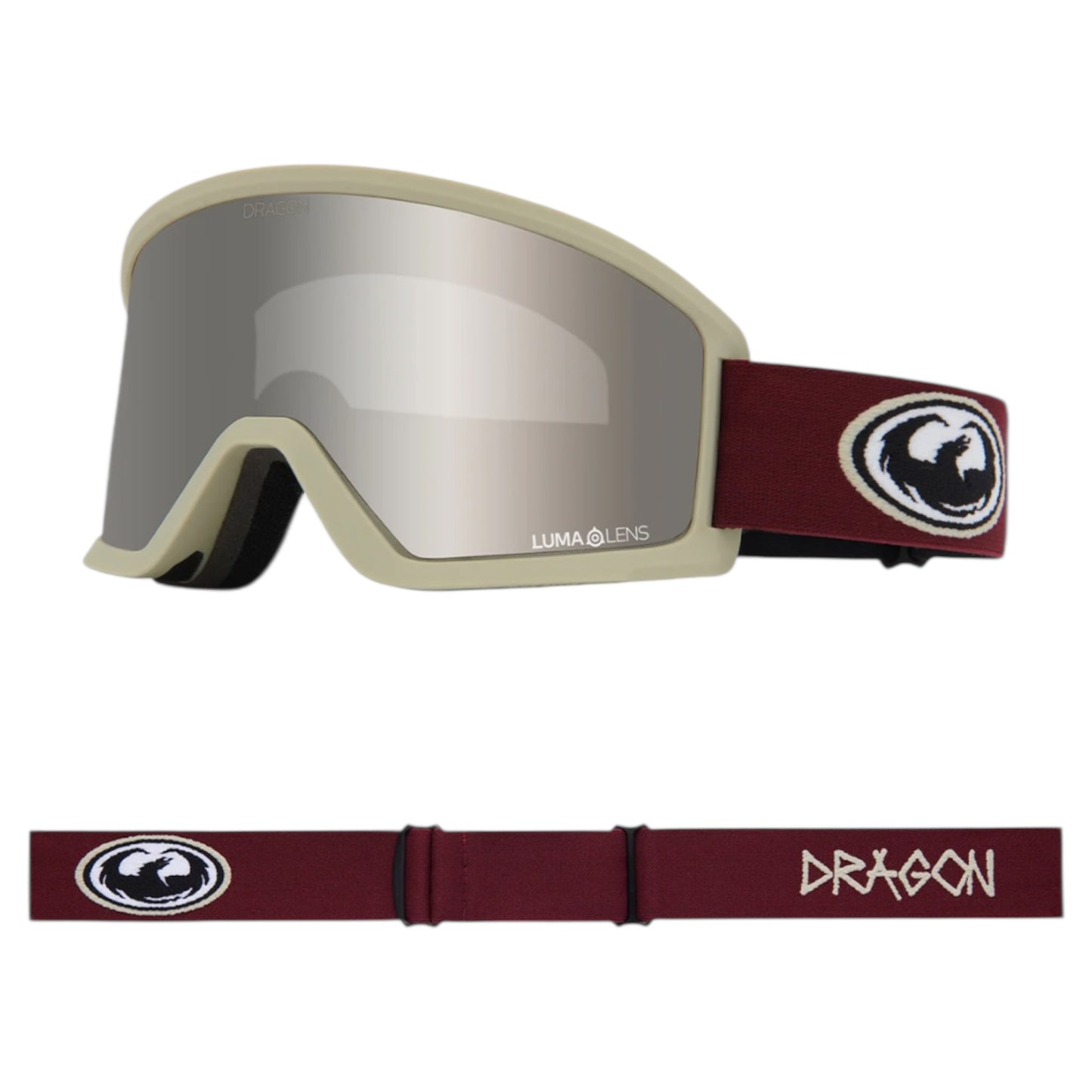 DRAGON DX3 PLUS OTG OLD SKOOL LUMA LENS SILVER ION PLUS AMBER GOGGLE