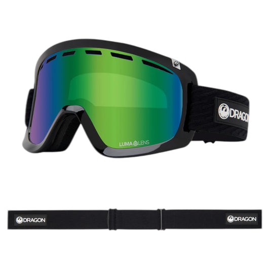 DRAGON D1 OTG ICON GREEN LUMA LENS GREEN ION PLUS AMBER GOGGLE