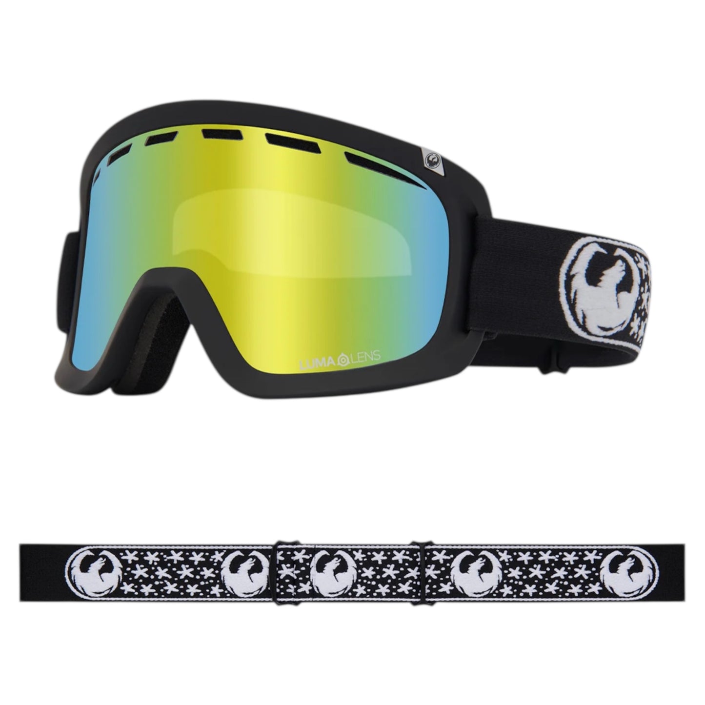 DRAGON D1 OTG MIKKEL 25 LUMA LENS GOLD ION PLUS AMBER GOGGLE