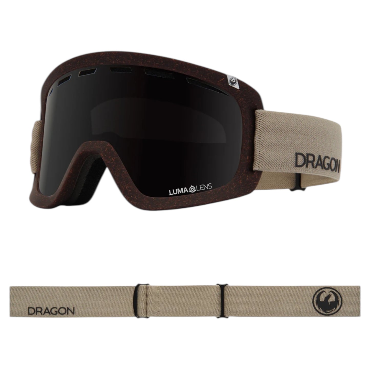 DRAGON D1 OTG RAW LIGHT LUMA LENS MIDNIGHT PLUS AMBER GOGGLE