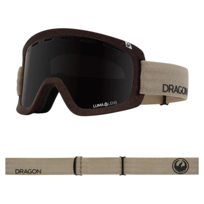 DRAGON D1 OTG RAW LIGHT LUMA LENS MIDNIGHT PLUS AMBER GOGGLE