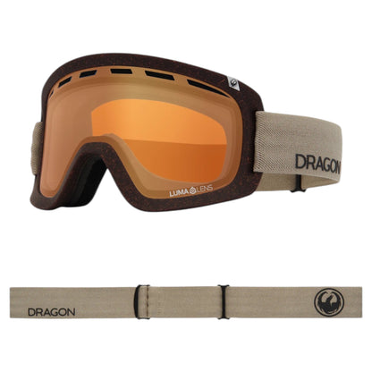 DRAGON D1 OTG RAW LIGHT LUMA LENS MIDNIGHT PLUS AMBER GOGGLE