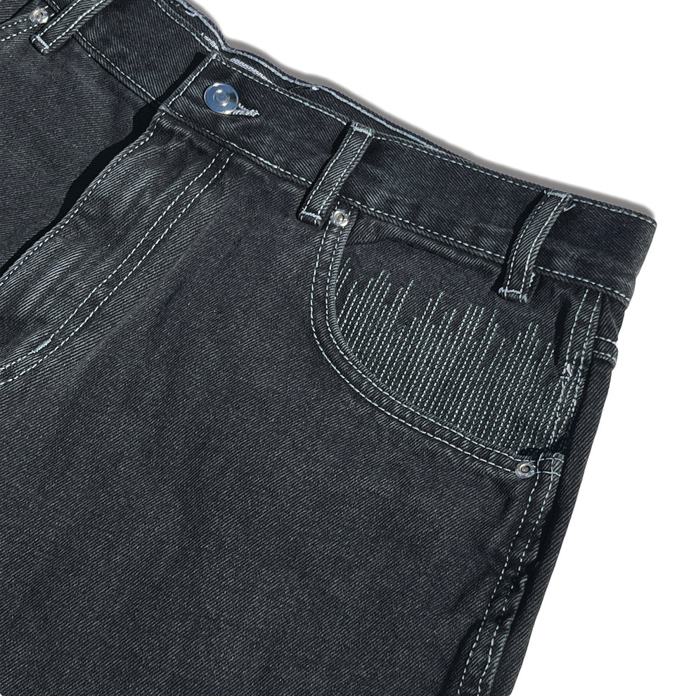 FROSTED CPU. JORTS SHORTS OFF BLACK