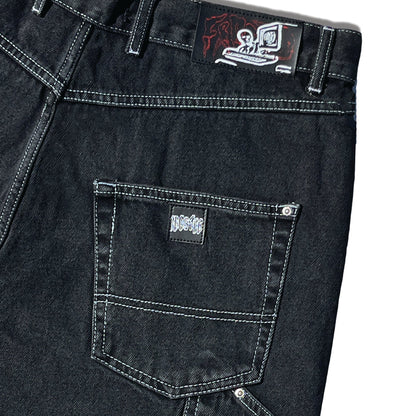 FROSTED CPU. JORTS SHORTS OFF BLACK