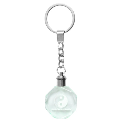 SCI FI FANTASY LIGHT UP CRYSTAL KEYCHAIN