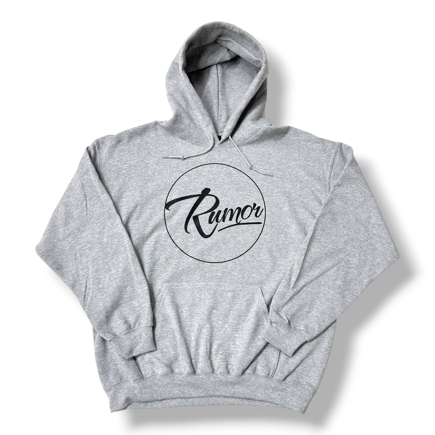 RUMOR CIRCLE LOGO HOODIE GREY