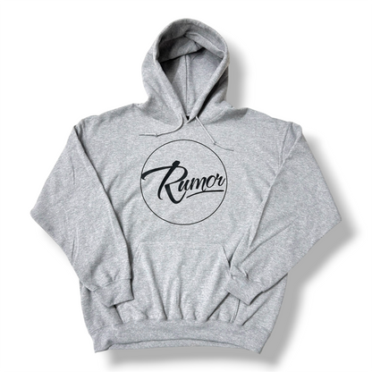 RUMOR CIRCLE LOGO HOODIE GREY