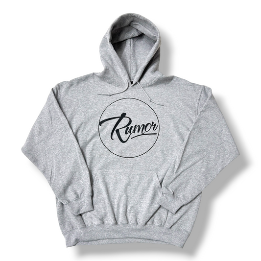 RUMOR CIRCLE LOGO HOODIE GREY