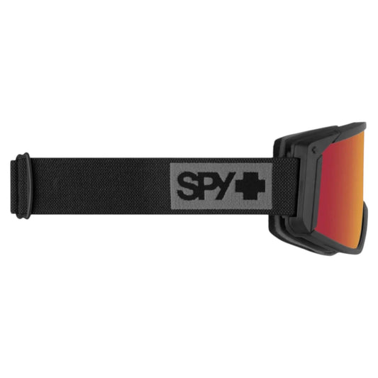 SPY RAIDER MATTE BLACK MIXED LIGHT ROSE RED SPECTRA MIRROR GOGGLE