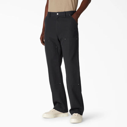 DICKIES DOUBLE FRONT DUCK PANT STONEWASHED BLACK