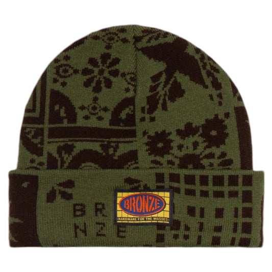 BRONZE 56k AZULEJO BEANIE OLIVE BLACK