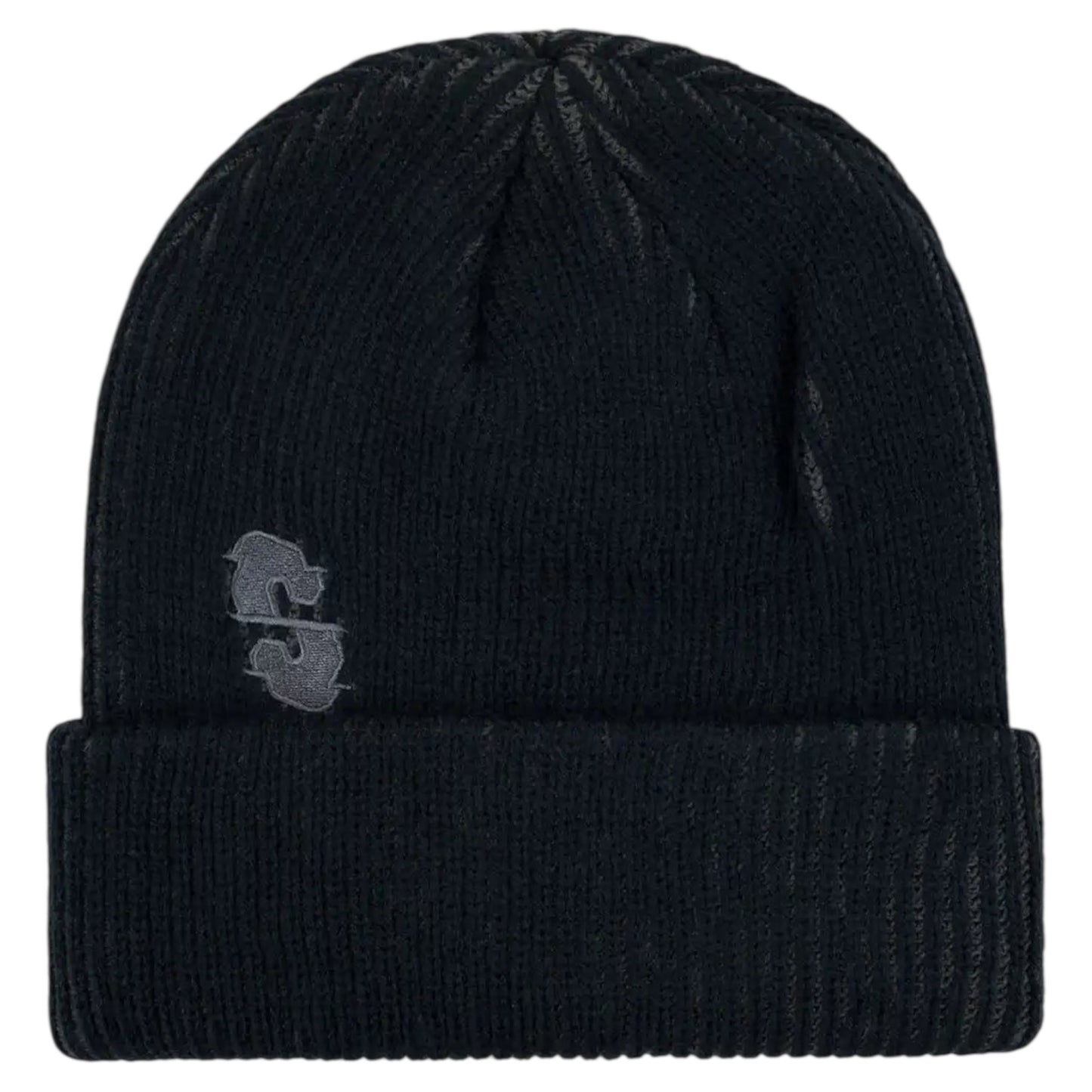 SOUVENIR TWO TONE RIB BEANIE BLACK