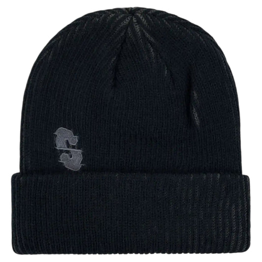SOUVENIR TWO TONE RIB BEANIE BLACK