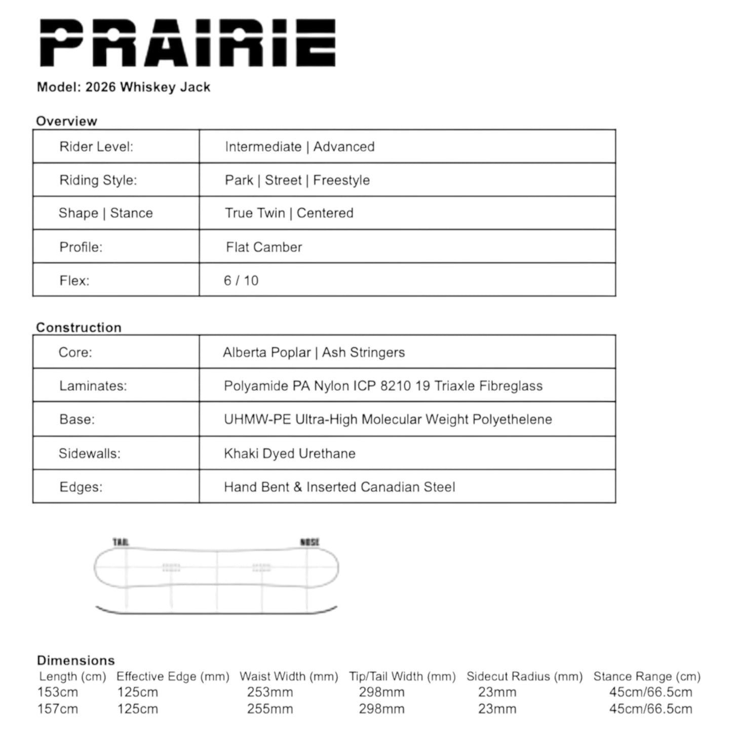 PRAIRIE WHISKEY JACK 2026
