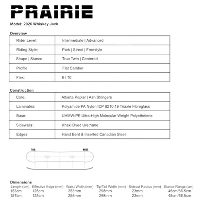 PRAIRIE WHISKEY JACK 2026