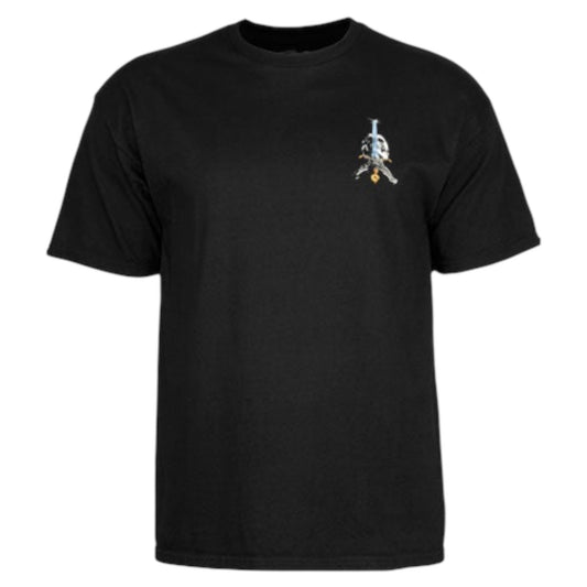 POWELL PERALTA SKULL AMD SWORD TEE BLACK