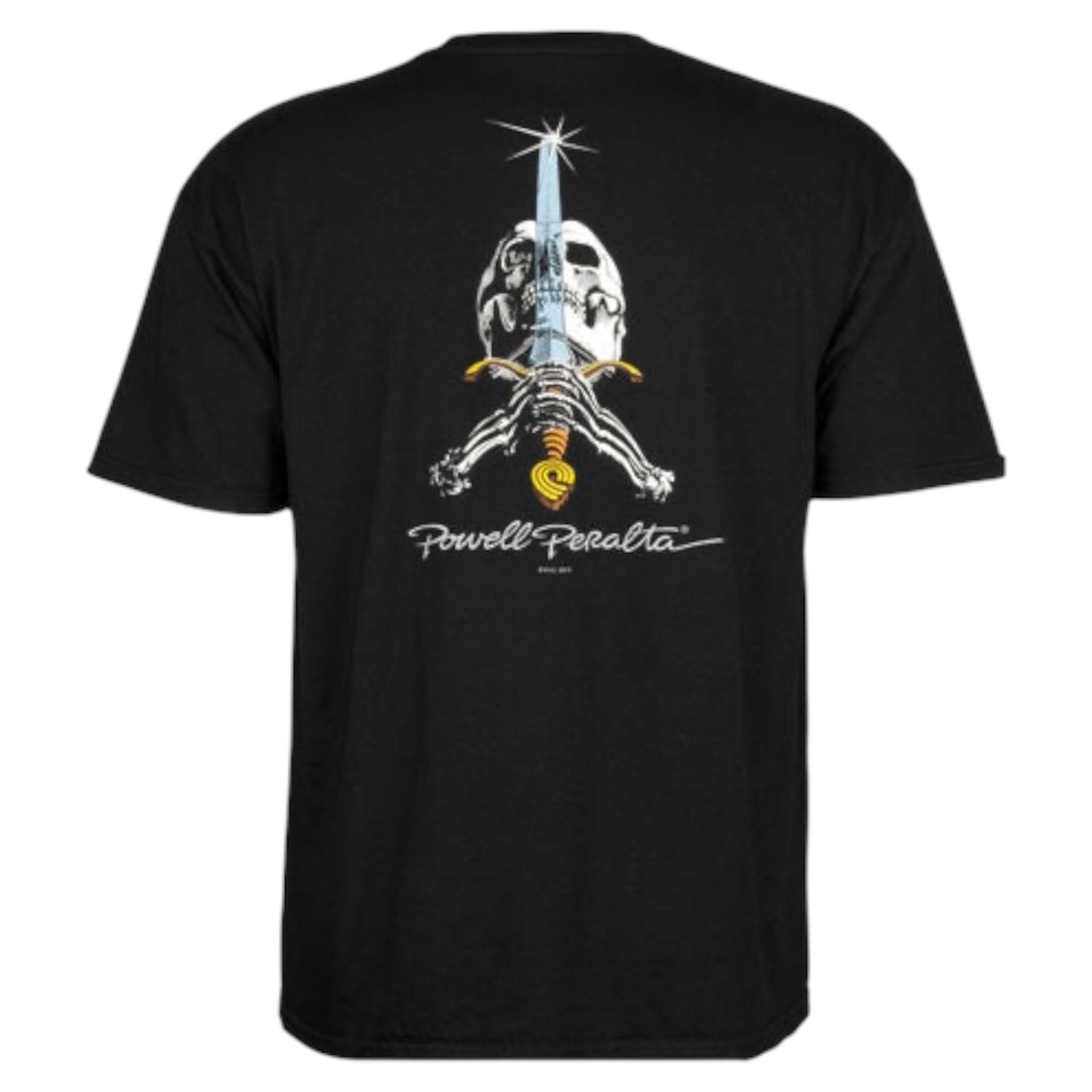 POWELL PERALTA SKULL AMD SWORD TEE BLACK