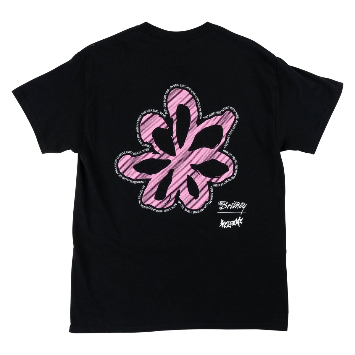 WELCOME X BRITNEY SPEARS FLOWER TEE BLACK