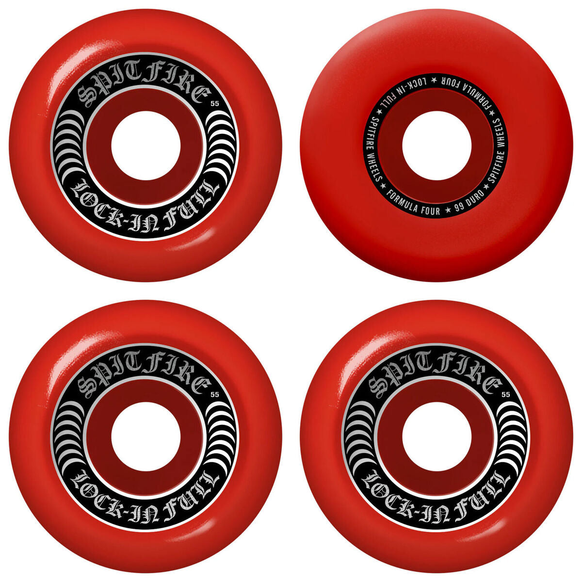 SPITFIRE F4 LOCK IN FULL 99A WHEELS 55MM