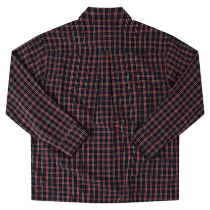 FORMER VIVIAN CHECK LONG SLEEVE NAVY