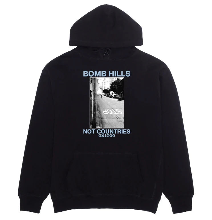 GX1000 BOMB HILLS HOODIE BLACK/POWDER BLUE