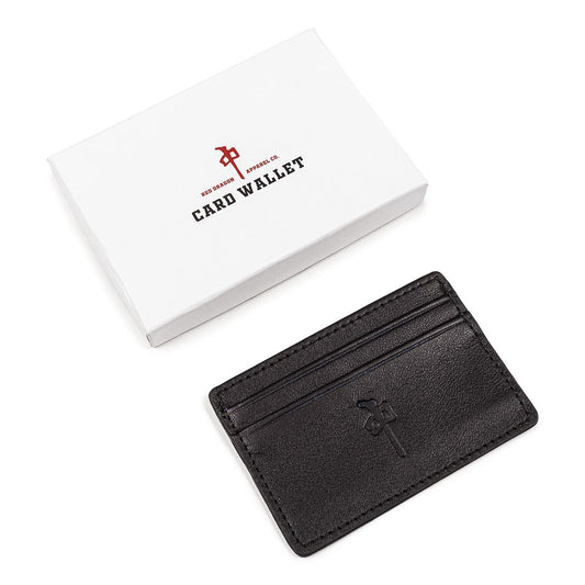 RDS CARD HOLDER GENUINE LEATHER BLACK