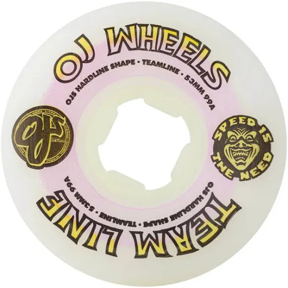 OJ WHEELS TEAM LINE 99A WHITE
