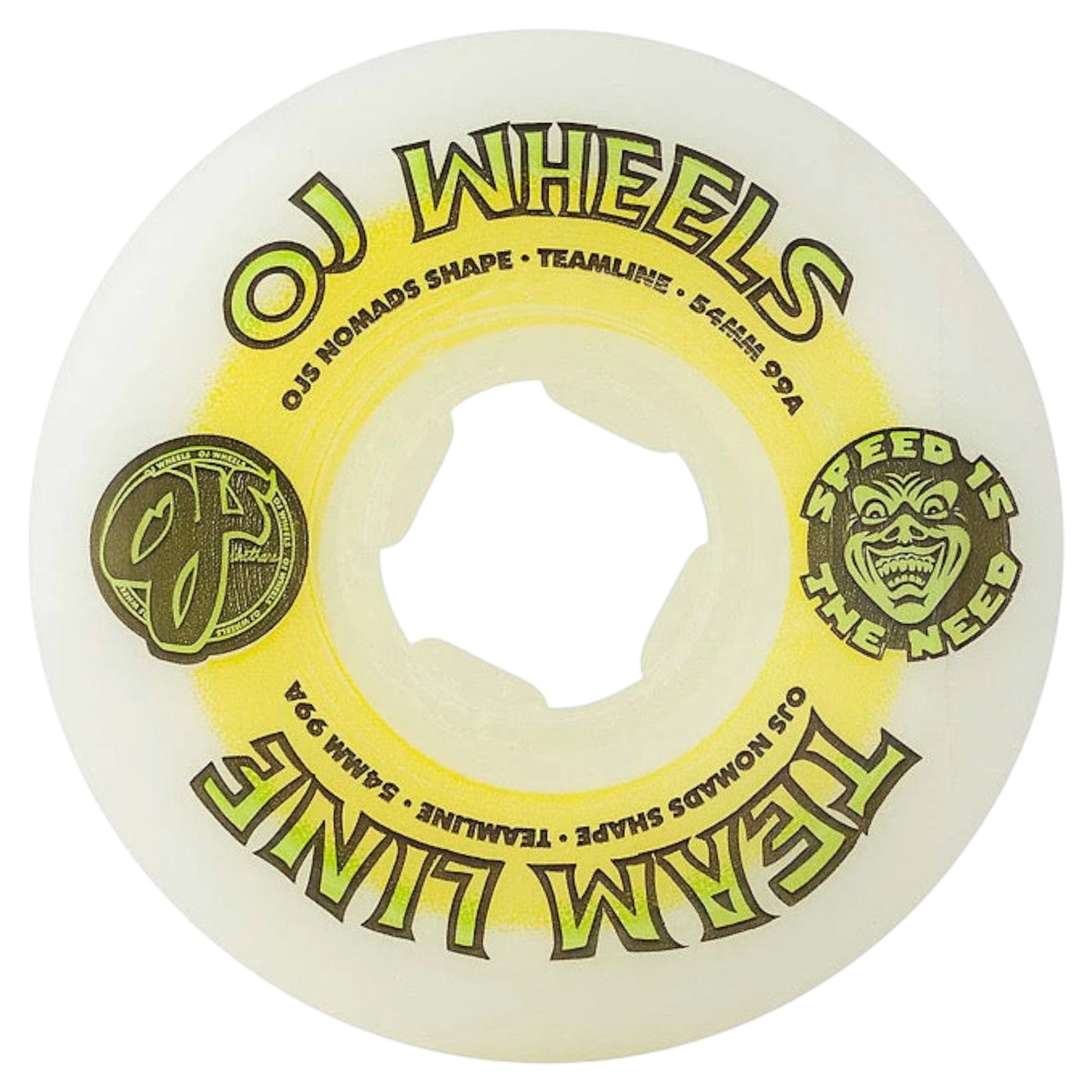 OJ WHEELS TEAM LINE 99A WHITE