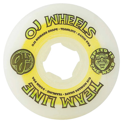 OJ WHEELS TEAM LINE 99A WHITE