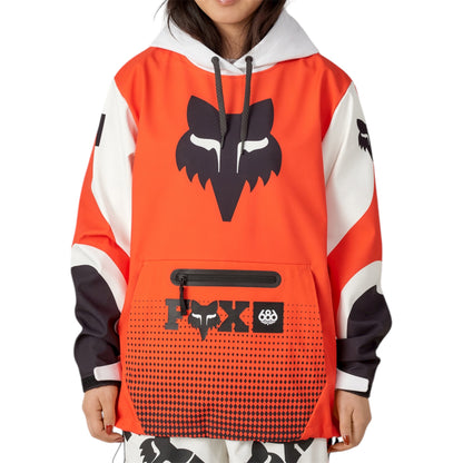 686 WOMENS FOX RACING 97 WATERPROOF HOODY FOX FLARE COLORBLOCK
