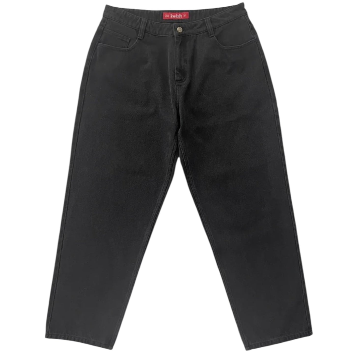 LOVIAH 1990 BAGGY SPIDERMAN 5 POCKET DENIM PANTS BLACK WASH