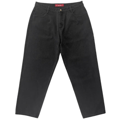 LOVIAH 1990 BAGGY SPIDERMAN 5 POCKET DENIM PANTS BLACK WASH