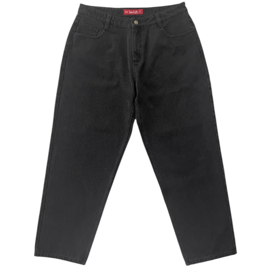 LOVIAH 1990 BAGGY SPIDERMAN 5 POCKET DENIM PANTS BLACK WASH