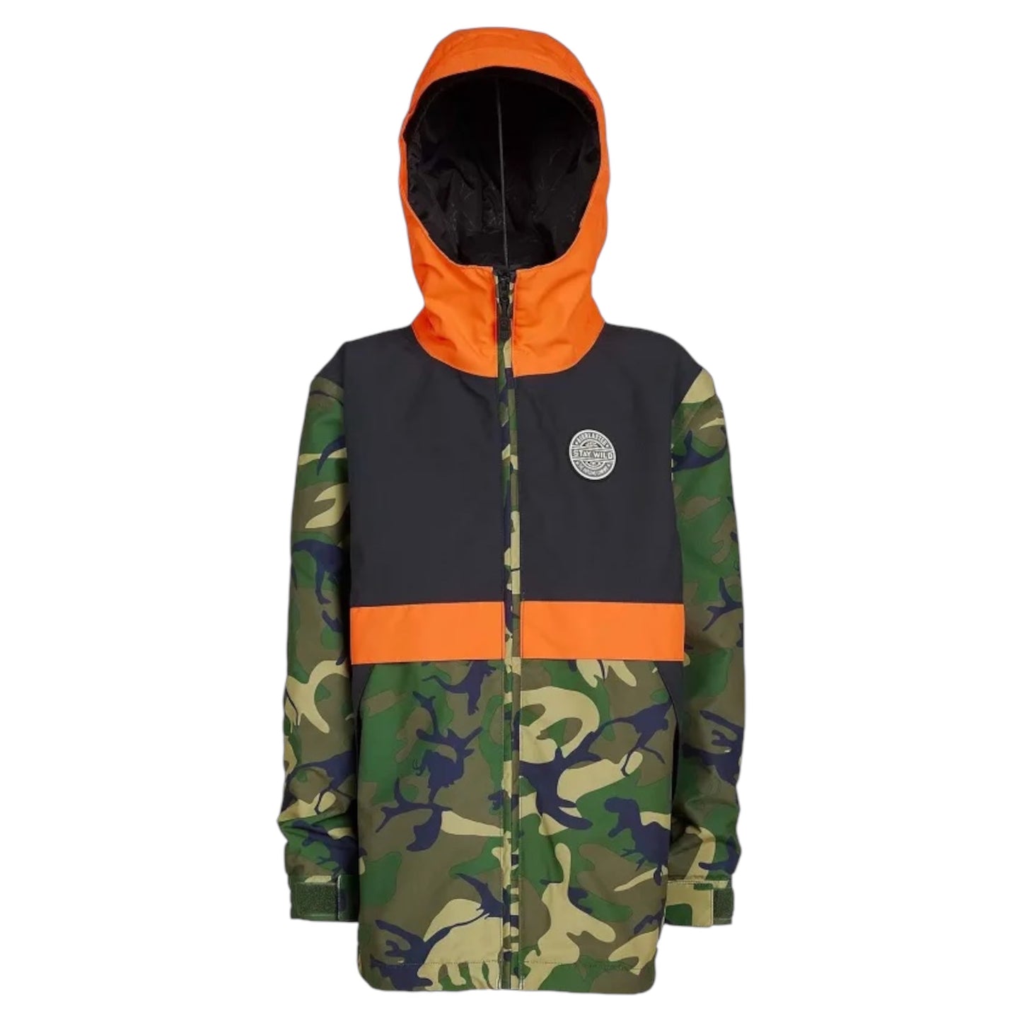AIRBLASTER YOUTH TRENCHOVER FULL ZIP JACKET OG DINOFLAGE