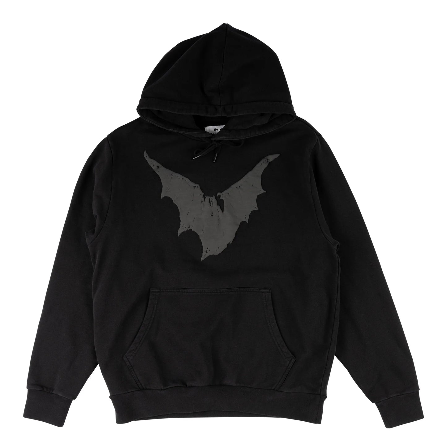 WELCOME X BAUHAUS EYES PIGMENT DYED HOODIE BLACK