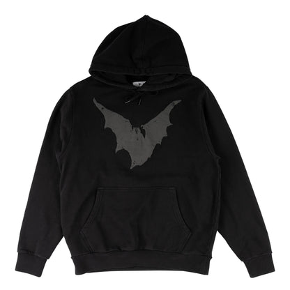 WELCOME X BAUHAUS EYES PIGMENT DYED HOODIE BLACK