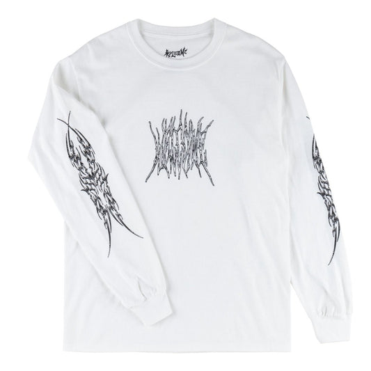 WELCOME CHASM LONGSLEEVE TEE WHITE